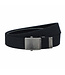Landley Elastische XXL Canvas Riem Zwart - Lange Stretch Koppelriem - Dames en Heren - Zelf op maat maken - Totale lengte 175 cm - Tot taillemaat 160