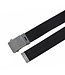 Landley Elastische XXL Canvas Riem Zwart - Lange Stretch Koppelriem - Dames en Heren - Zelf op maat maken - Totale lengte 175 cm - Tot taillemaat 160
