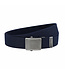 Landley Elastische XXL Canvas Riem Blauw - Lange Stretch Koppelriem - Dames en Heren - Zelf op maat maken - Totale lengte 175 cm - Tot taillemaat 160