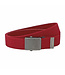 Landley Elastische XXL Canvas Riem Rood - Lange Stretch Koppelriem - Dames en Heren - Zelf op maat maken - Totale lengte 175 cm - Tot taillemaat 160