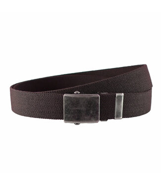 Landley Elastische XXL Canvas Riem Bruin - Lange Stretch Koppelriem - Dames en Heren - Zelf op maat maken - Totale lengte 175 cm - Tot taillemaat 160