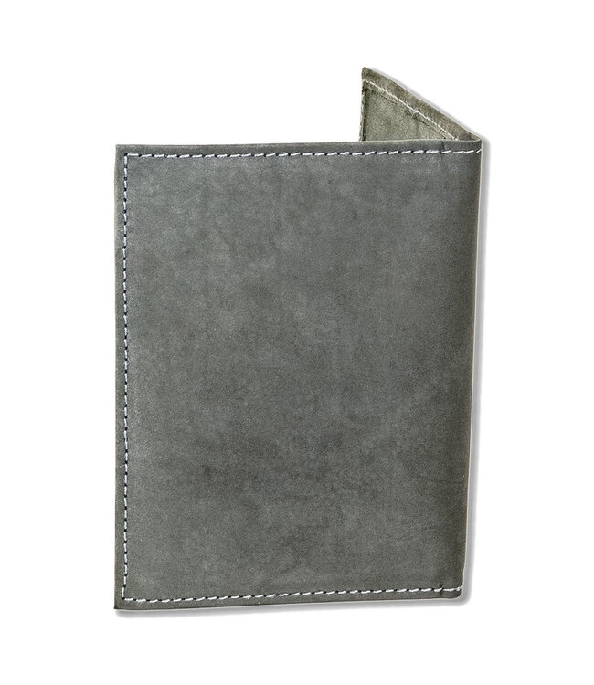 Woodland Leren Creditcardetui Vintage Pasjeshouder voor 10 pasjes - RFID - Antraciet Grijs