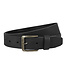 Landley Zwarte Leren Riem voor Dames en Heren - Unisex Jeansriem - 4 cm - Leer - Zwart