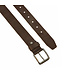 Landley Bruine Leren Riem voor Dames en Heren - Unisex Jeansriem - 4 cm - Leer - Bruin