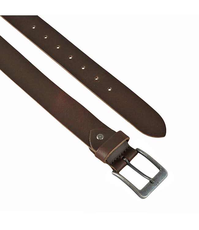 Landley Dames / Heren Riem extra Lang - Echt Leer - XXL uitvoering - Bruin - Totale lengte 165 cm / Geschikt tot maat 150