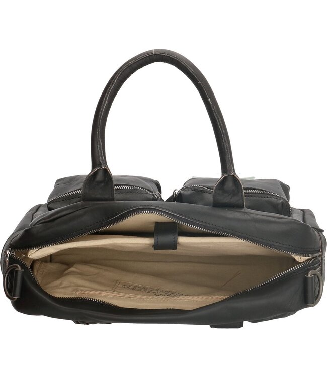 Micmacbags Colorado Dames Handtas 13,3 inch Laptoptas - 13" - Zwart
