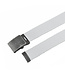 Landley Elastische XXL Canvas Riem Wit - Lange Stretch Koppelriem - Dames en Heren - Zelf op maat maken - Totale lengte 175 cm - Tot taillemaat 160