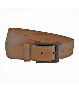 Houtkamp Moderne Heren Jeans Riem Zwarte Gesp - Bruin