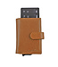 Landley Portemonnee Creditcardhouder - Compacte Kaarthouder met Muntgeldvak - Dames en Heren - RFID Anti Skim - Leer - Cognac