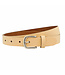 Landley Dames Riem Leer Zalm – Breedte 3 cm – Leren Vrouwen Riem