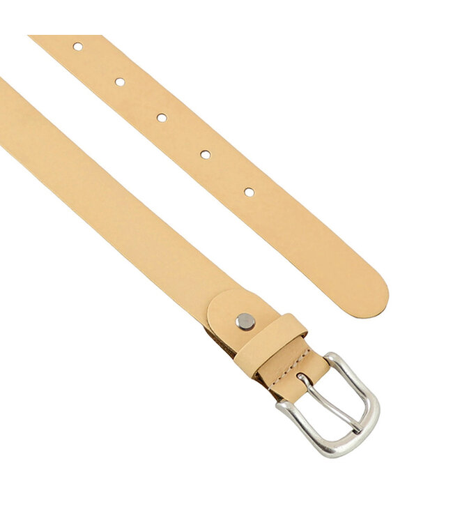 Landley Dames Riem Leer Zalm – Breedte 3 cm – Leren Vrouwen Riem