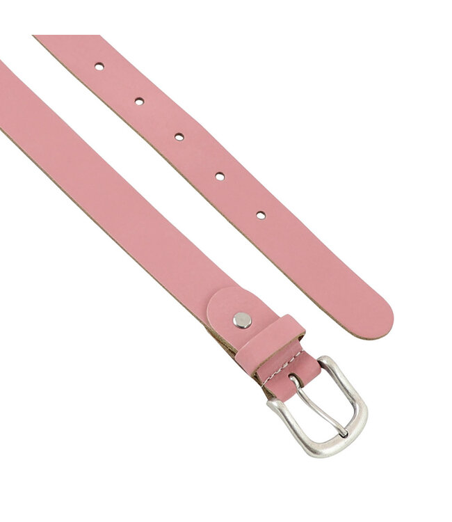 Landley Dames Riem Leer Oud Roze – Breedte 3 cm – Leren Vrouwen Riem