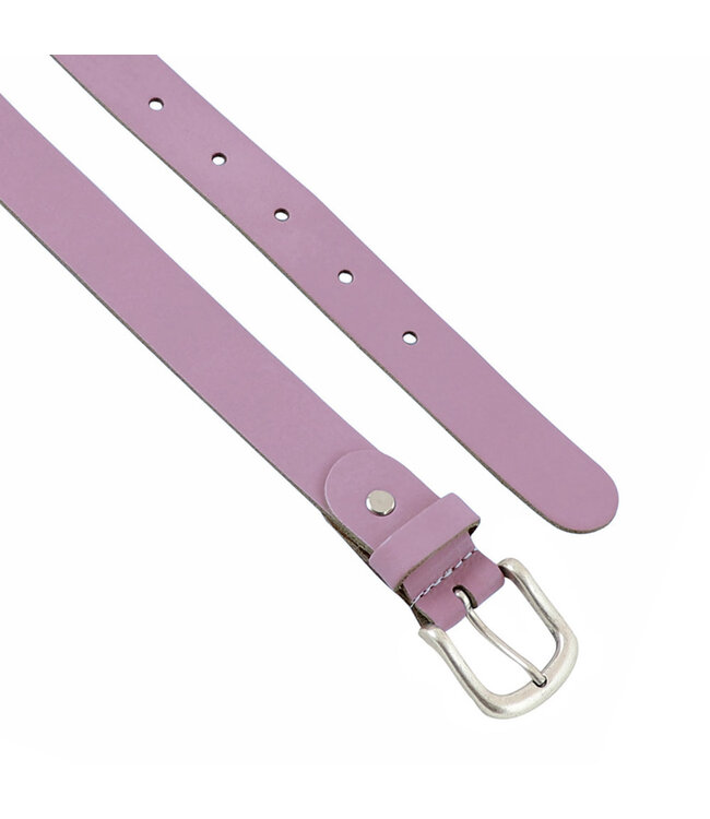 Landley Dames Riem Leer Lila Paars – Breedte 3 cm – Leren Vrouwen Riem