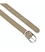 Landley Leren Dames Riem met Ovale Gesp - Echt Leer - Taupe