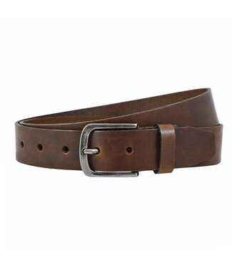 Landley Leren Volnerf Unisex Riem - 4 cm - Bruin