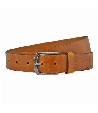 Landley Leren Volnerf Unisex Riem - 4 cm - Cognac