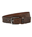 Landley Leren Unisex Kroko Riem - Dames en Heren - Krokoprint Jeansriem - Luxe Volnerf Leer - Bruin