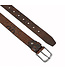 Landley Leren Unisex Kroko Riem - Dames en Heren - Krokoprint Jeansriem - Luxe Volnerf Leer - Bruin