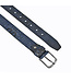 Landley Leren Unisex Kroko Riem - Dames en Heren - Krokoprint Jeansriem - Luxe Volnerf Leer - Blauw