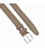 Landley Suède Leren Heren Riem - Pantalon Riem Leer - Broekriem Mannen - Taupe