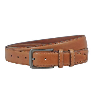 Houtkamp Luxe Heren Pantalon Riem Volnerf Leer - Cognac