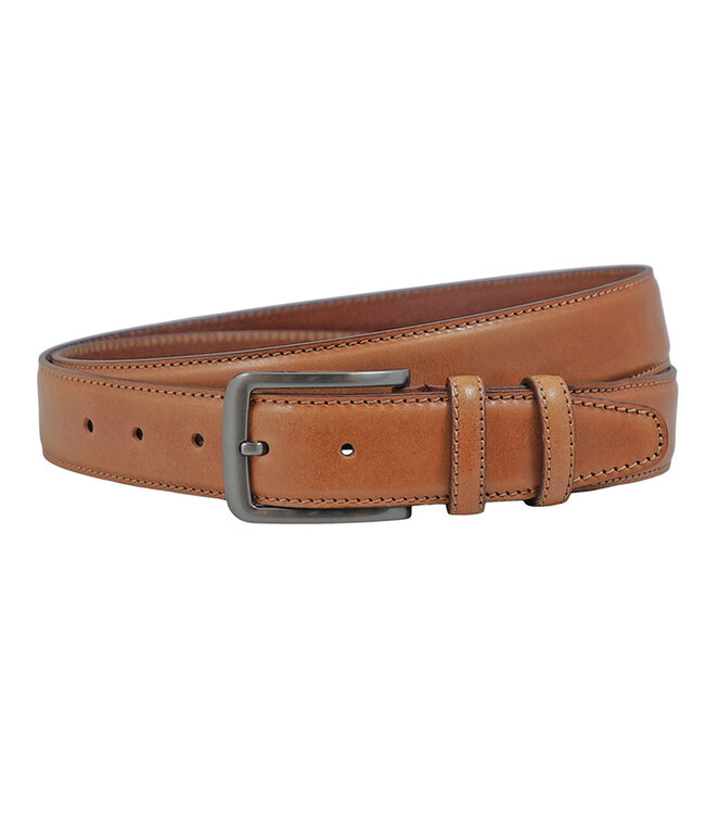 Houtkamp Luxe Heren Riem Volnerf Leer Cognac - Nette Broekriem - Pantalon Riem - 3.5 cm - Echt Leer
