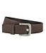 Houtkamp Leren Geperforeerde Werkriem - Ergonomische Werkbroek Riem - Workwear - Bedrijfskleding Riem - Leer - Bruin