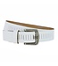 Houtkamp Leren Geperforeerde Werkriem - Ergonomische Werkbroek Riem - Workwear - Bedrijfskleding Riem - Leer - Wit