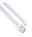 Houtkamp Witte Elastische riem - Dames en Heren - Rekbare Riem - Afgeronde Gesp - Stretch Elastiek - Wit