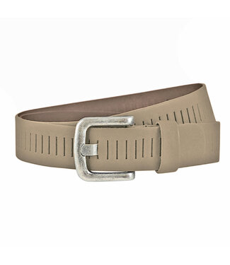 Landley Geperforeerde Sleufjes Riem - 4 cm - Taupe
