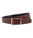 Landley Draaibare Leren Heren Pantalon Riem - Reversible Belt - Keerriem - Echt Leer - Zwart en Cognac