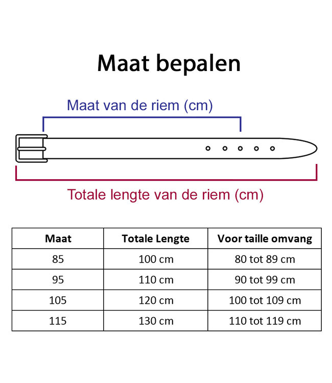 Landley Suède Leren Heren Riem - Pantalon Riem Leer - Broekriem Mannen - Cognac