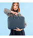Bombata Trama Laptoptas met Vlechtpatroon - 15 / 16 inch - Dames en Heren - Blauw