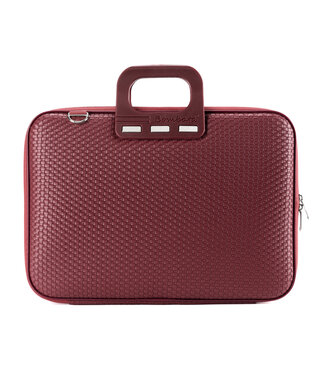 Bombata Trama Laptoptas Vlechtpatroon - 15.6 / 16 inch - Bordeaux Rood