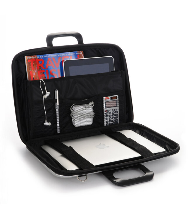 Bombata Trama Laptoptas met Vlechtpatroon - 13 / 14 inch - Dames en Heren - Zwart