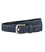 Landley Blauwe Leren Kinderriem Unisex - Geperforeerde Gleufjes Riem - Jongen / Meisje - Echt Leer - Breedte 3 cm - Blauw