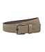 Landley Leren Geperforeerde Sleufjes Riem - Dames en Heren - Breedte 4 cm - Unisex Ceintuur - Echt Leer - Taupe