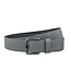 Landley Leren Geperforeerde Sleufjes Riem - Dames en Heren - Breedte 4 cm - Unisex Ceintuur - Echt Leer - Grijs