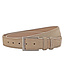 Houtkamp Suede Leren Pantalon Riem - Dames / Heren - Echt Leer - Taupe / Zandbruin