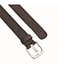 Landley Set met 4 Leren Geperforeerde Sleufjes Riemen - Dames en Heren - Breedte 4 cm - Echt Leer - Zwart / Bruin / Cognac / Blauw
