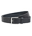 Landley Leren Herenriem met Visgraat Structuur – 4,0 cm Breed - Luxe Jeans Riem - Zwart