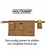 Houtkamp Leren Horeca Handterminal Holster - Riem Holster voor Handheld of Smartphone - Vintage Hunter Leer - Cognac Bruin