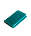 Figuretta Dames Portemonnee met Creditcardhouder - RFID Kaarthouder - Luxe Uitschuifbare Pasjeshouder - Vintage Leer - Petrol Blauw