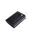 Figuretta Heren Portemonnee met Aluminium Creditcardhouder – Slim Wallet met Cardprotector voor 6 pasjes – Briefgeld- en Muntgeldvak – Zwart