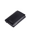 Figuretta Heren Portemonnee met Aluminium Creditcardhouder – Slim Wallet met Cardprotector voor 6 pasjes – Briefgeld- en Muntgeldvak – Zwart