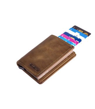 Figuretta Heren Portemonnee met Creditcardhouder – Hunter Bruin
