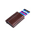 Figuretta Heren Portemonnee Leer met Creditcardhouder - RFID Cardprotector met Munt- en Briefgeldvak - Blue-Line - Bruin