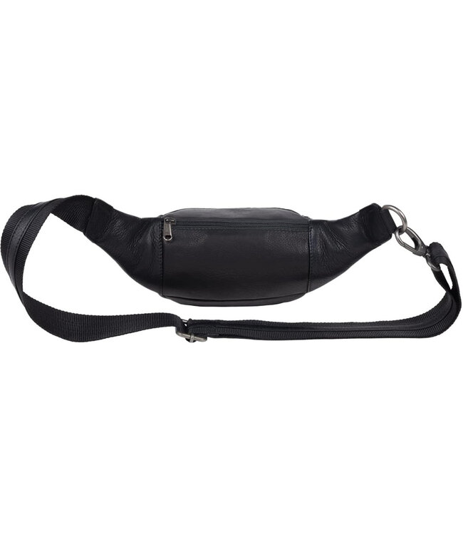 HillBurry Leren Unisex Heuptas met Verstelbare Riem – Zwart