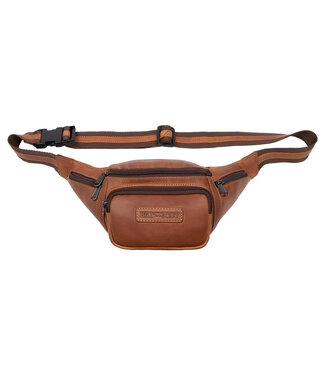 HillBurry Leren Unisex Heuptas – Cognac Bruin