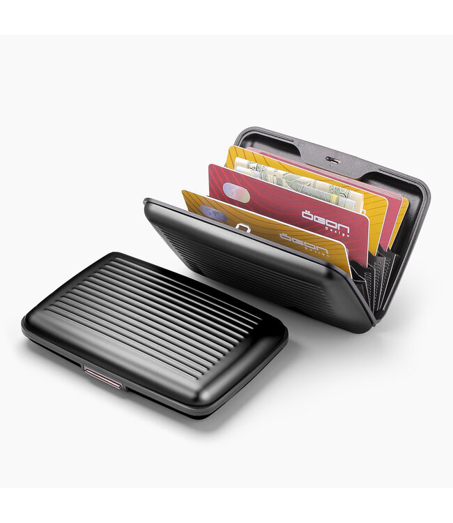 Ögon Designs Stockholm V3 Smart Case - Aluminium Creditcardhouder - RFID - Zwart